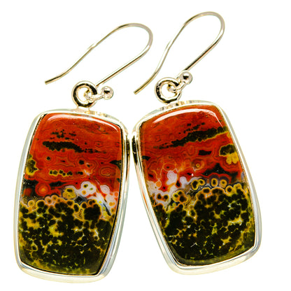 Ocean Jasper Earrings handcrafted by Ana Silver Co - EARR415756