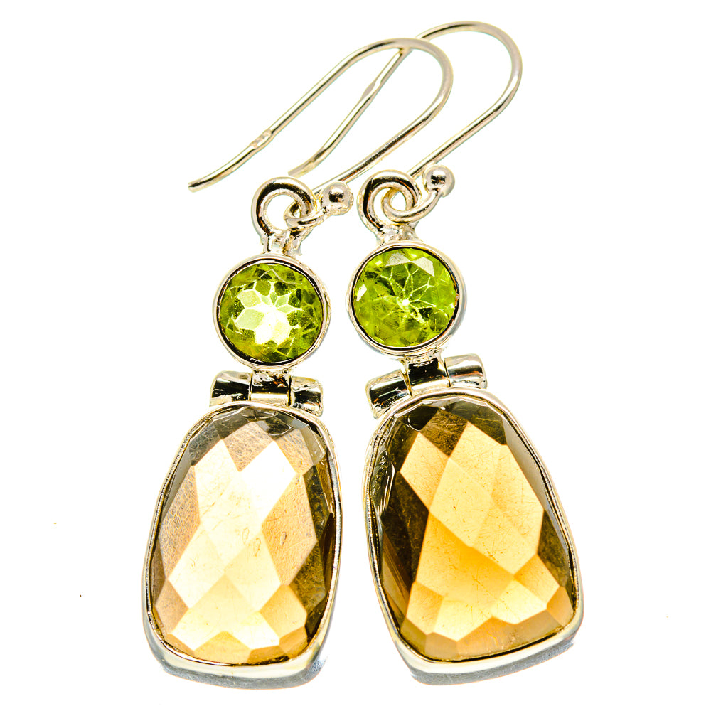 Smoky Quartz Earrings handcrafted by Ana Silver Co - EARR415757