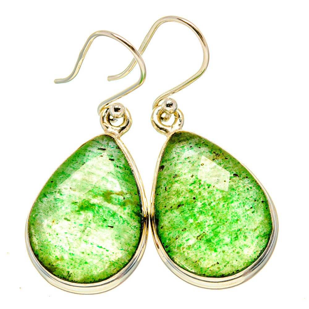 Green Aventurine Earrings handcrafted by Ana Silver Co - EARR415758
