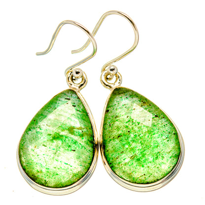 Green Aventurine Earrings handcrafted by Ana Silver Co - EARR415758