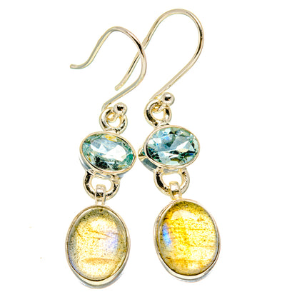 Labradorite Earrings handcrafted by Ana Silver Co - EARR415763