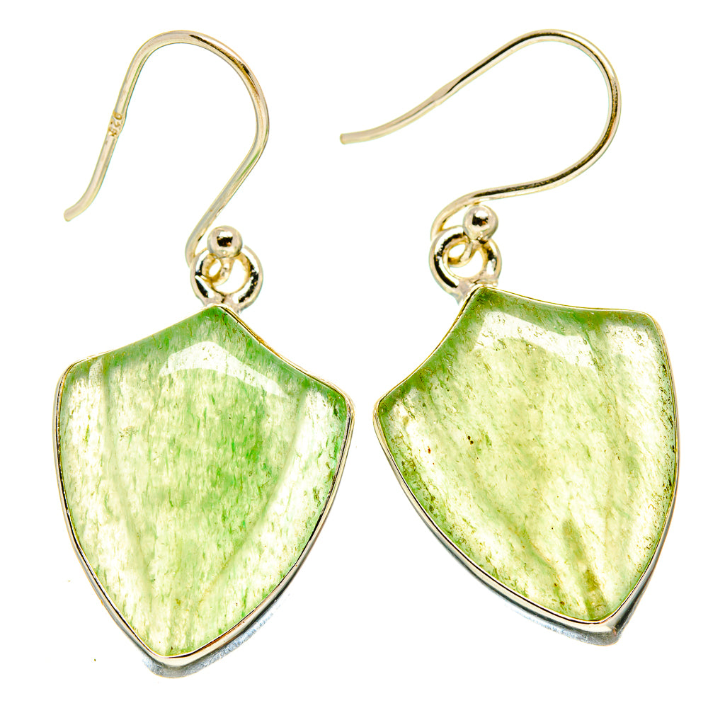 Prehnite Earrings handcrafted by Ana Silver Co - EARR415768