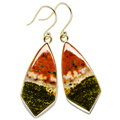 Ocean Jasper Earrings handcrafted by Ana Silver Co - EARR415780