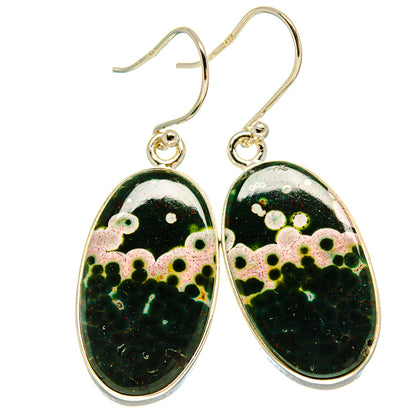 Ocean Jasper Earrings handcrafted by Ana Silver Co - EARR415789