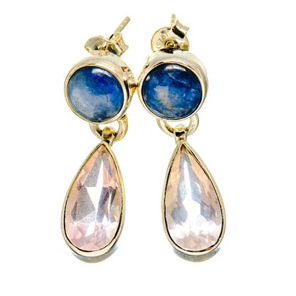 Rose Quartz Earrings handcrafted by Ana Silver Co - EARR415803