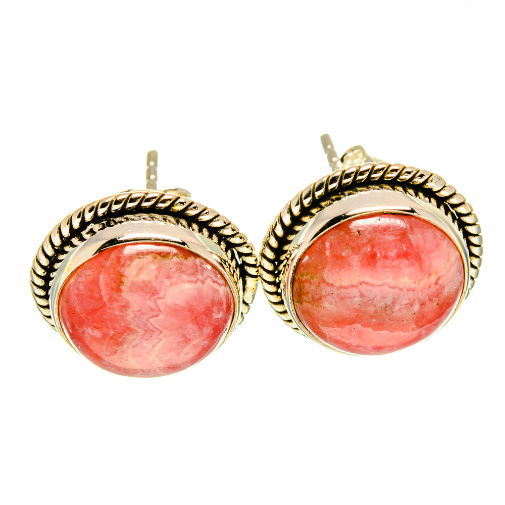 Rhodochrosite Earrings handcrafted by Ana Silver Co - EARR415806