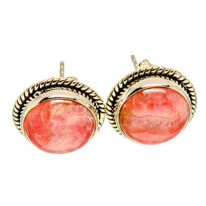 Rhodochrosite Earrings handcrafted by Ana Silver Co - EARR415806