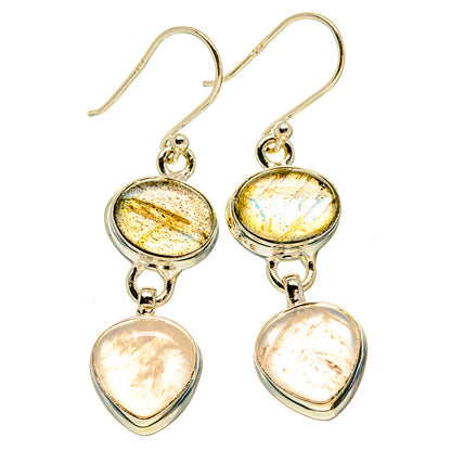 Rainbow Moonstone Earrings handcrafted by Ana Silver Co - EARR415810