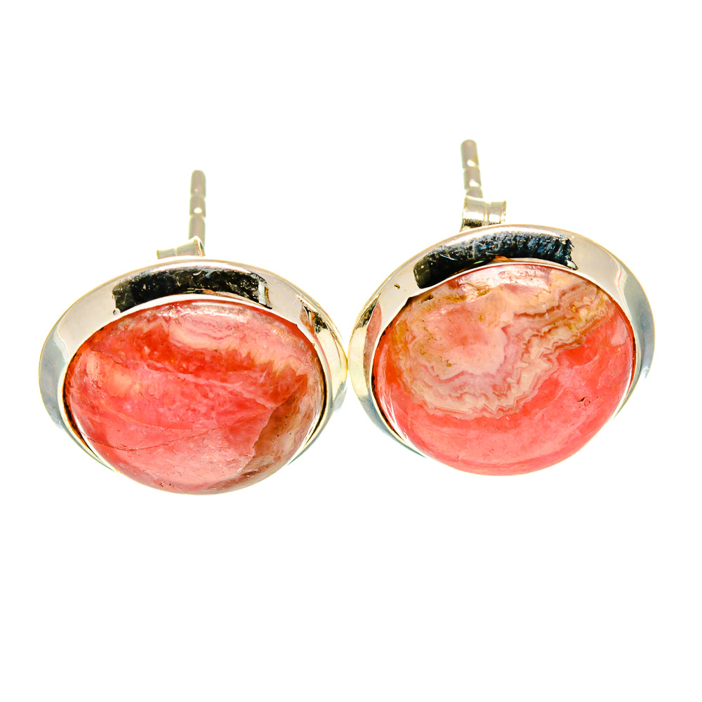 Rhodochrosite Earrings handcrafted by Ana Silver Co - EARR415817