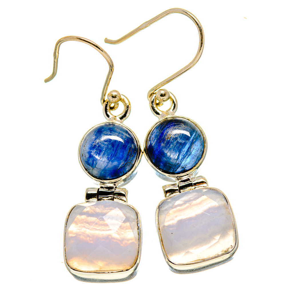Blue Lace Agate Earrings handcrafted by Ana Silver Co - EARR415835
