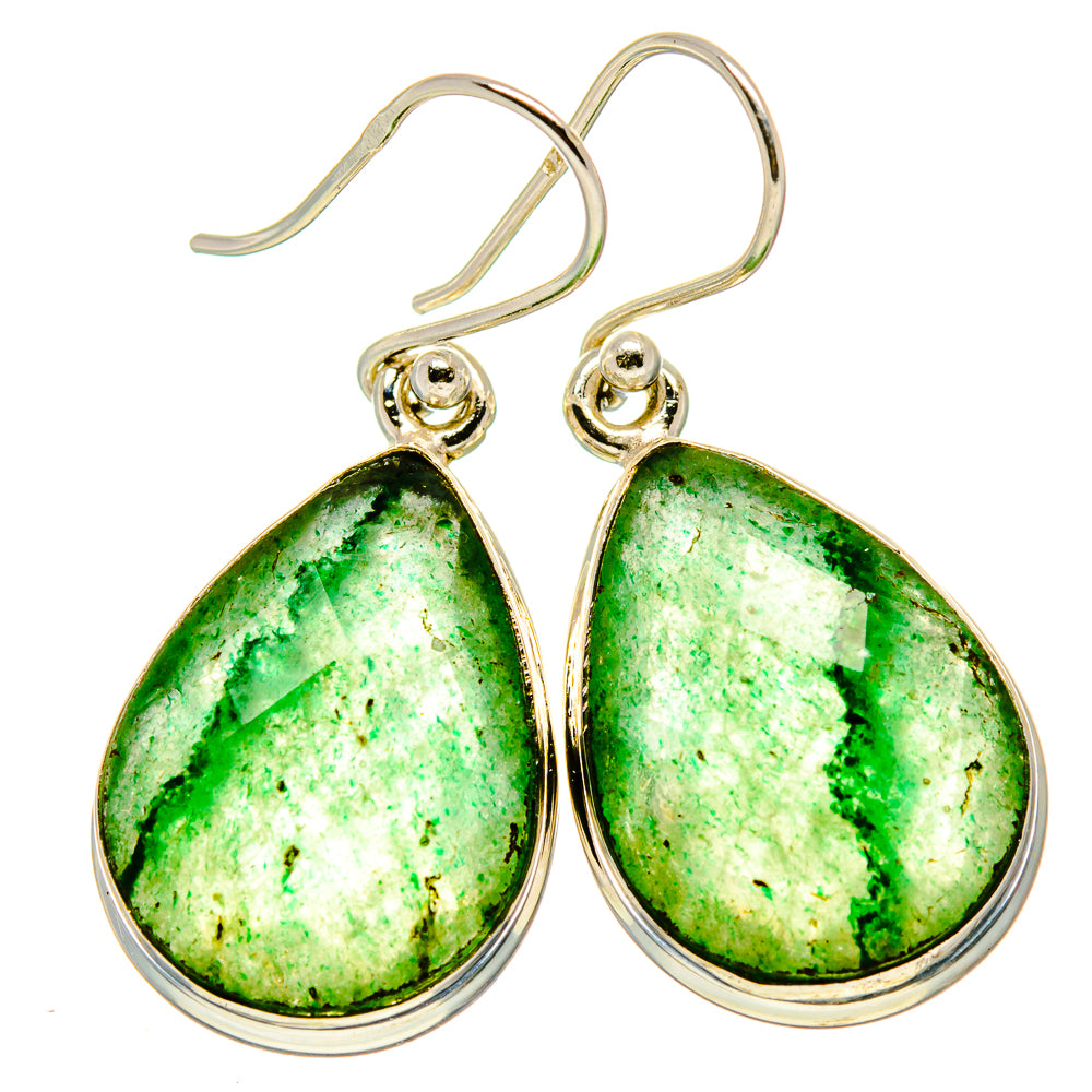 Green Aventurine Earrings handcrafted by Ana Silver Co - EARR415841