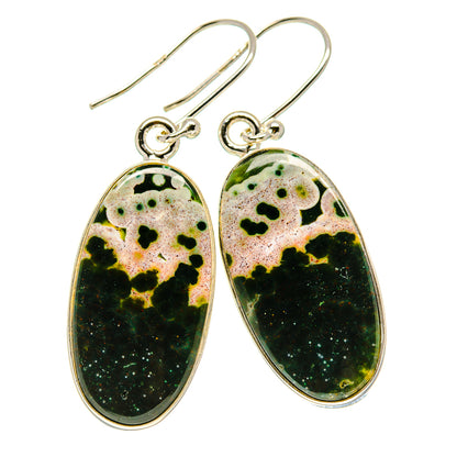 Ocean Jasper Earrings handcrafted by Ana Silver Co - EARR415846