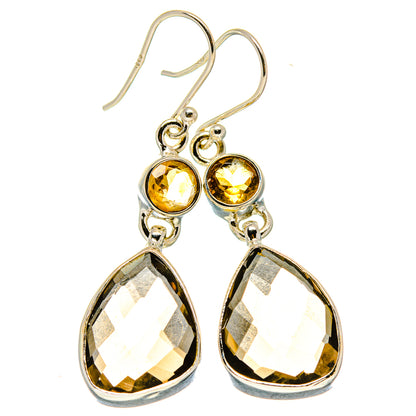 Smoky Quartz Earrings handcrafted by Ana Silver Co - EARR415851