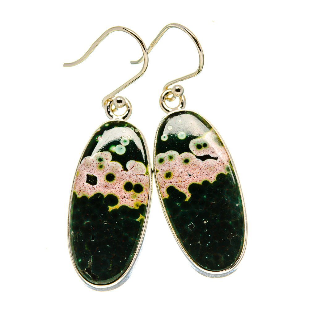 Ocean Jasper Earrings handcrafted by Ana Silver Co - EARR415866