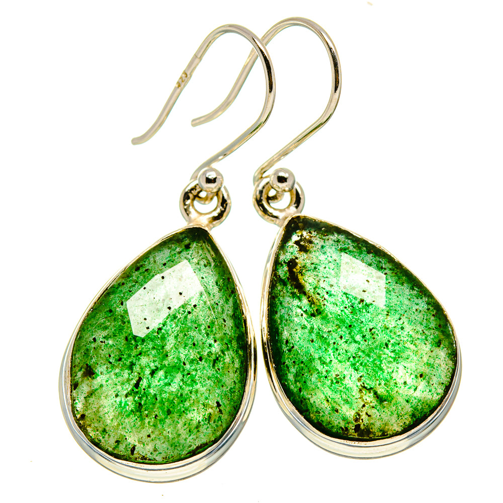 Green Aventurine Earrings handcrafted by Ana Silver Co - EARR415868