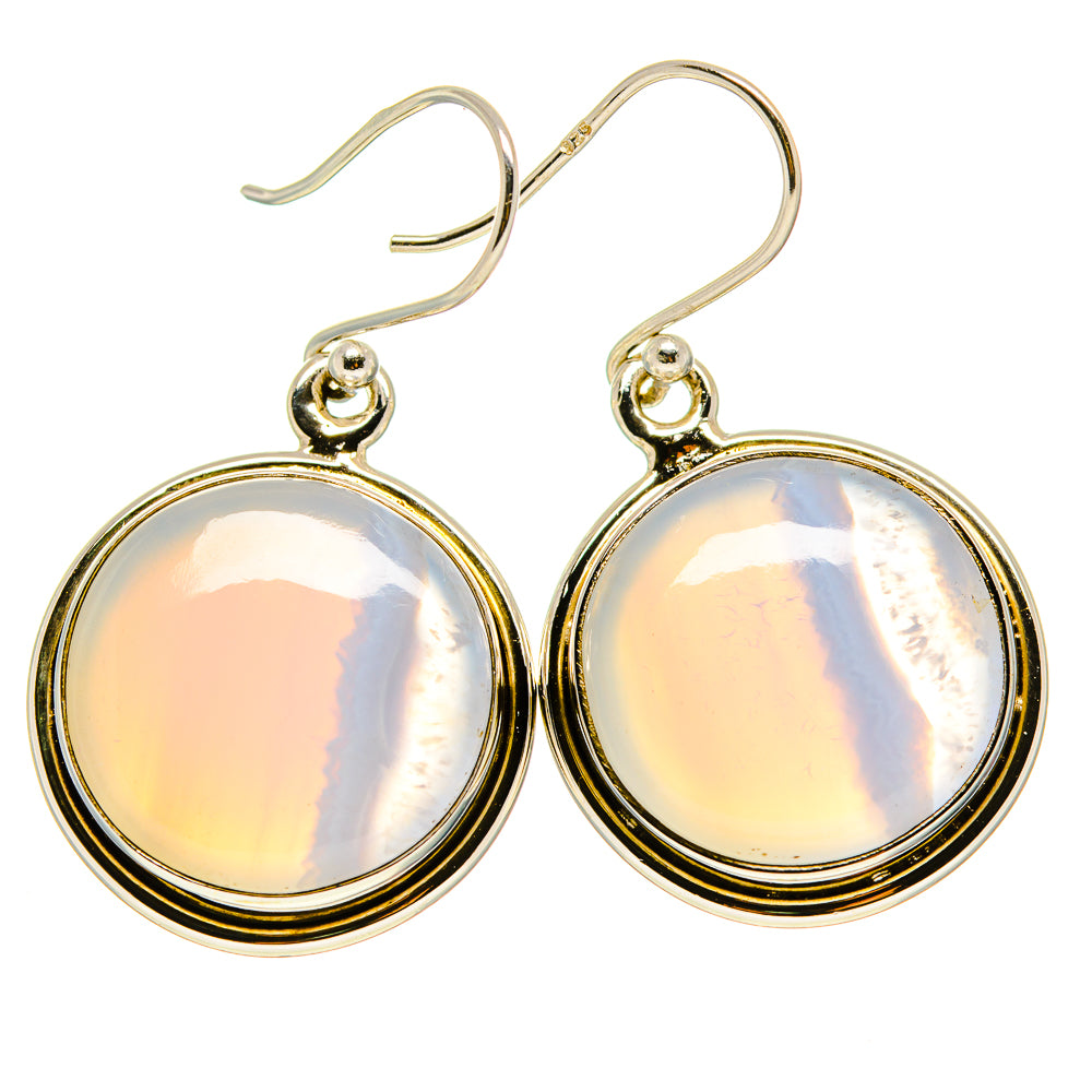 Blue Lace Agate Earrings handcrafted by Ana Silver Co - EARR415884
