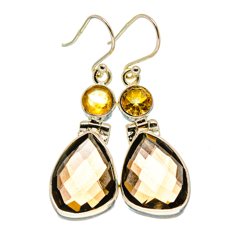 Smoky Quartz Earrings handcrafted by Ana Silver Co - EARR415899