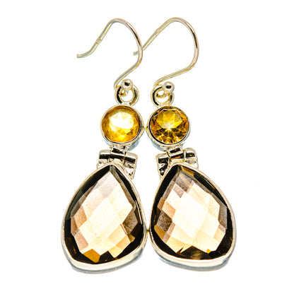 Smoky Quartz Earrings handcrafted by Ana Silver Co - EARR415899