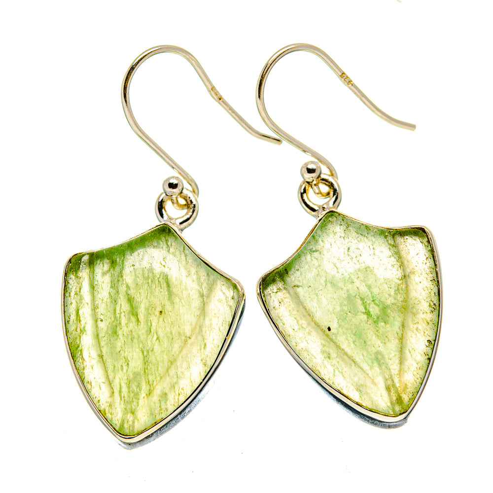 Prehnite Earrings handcrafted by Ana Silver Co - EARR415901