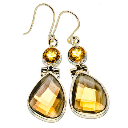 Smoky Quartz Earrings handcrafted by Ana Silver Co - EARR415908