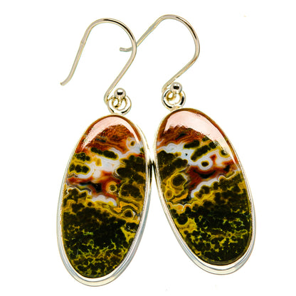 Ocean Jasper Earrings handcrafted by Ana Silver Co - EARR415910