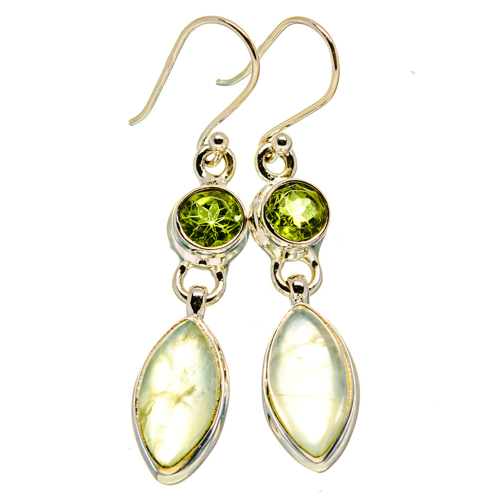 Prehnite Earrings handcrafted by Ana Silver Co - EARR415915