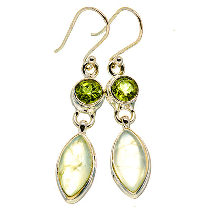 Prehnite Earrings handcrafted by Ana Silver Co - EARR415915
