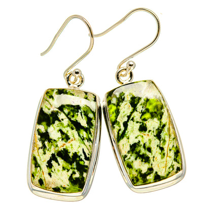 Australian Green Opal Earrings handcrafted by Ana Silver Co - EARR415921