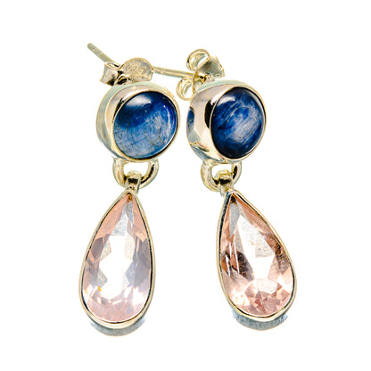 Rose Quartz Earrings handcrafted by Ana Silver Co - EARR415947