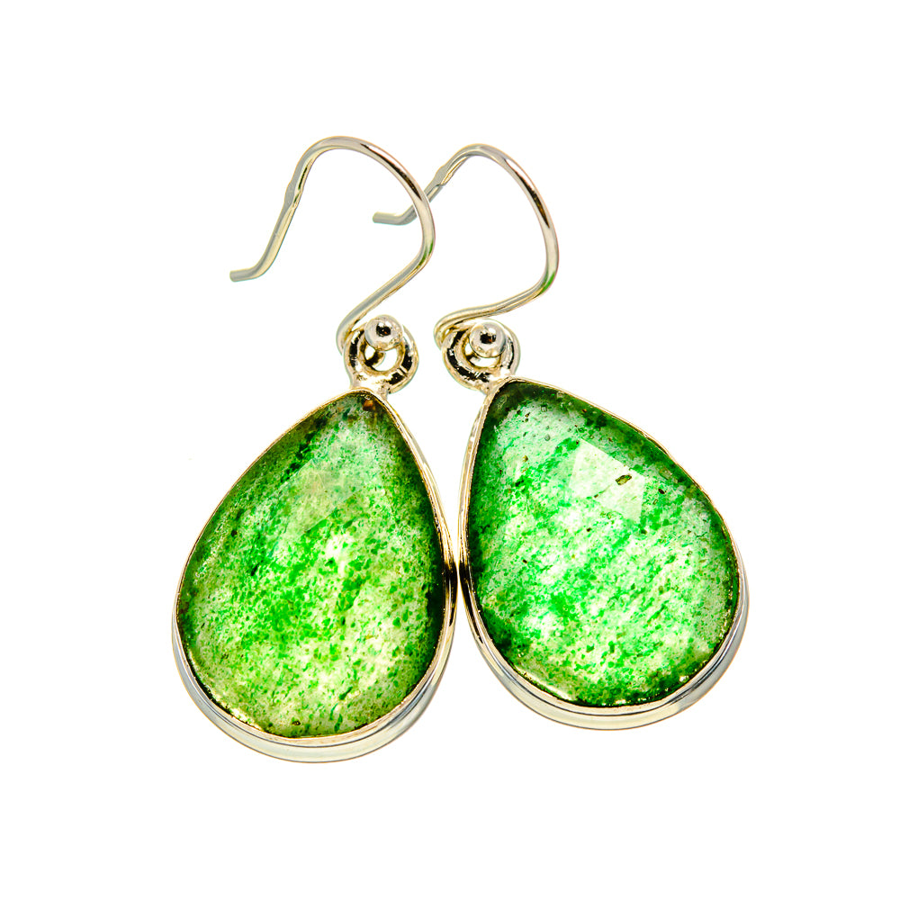 Green Aventurine Earrings handcrafted by Ana Silver Co - EARR415955
