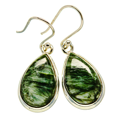 Seraphinite Earrings handcrafted by Ana Silver Co - EARR415961