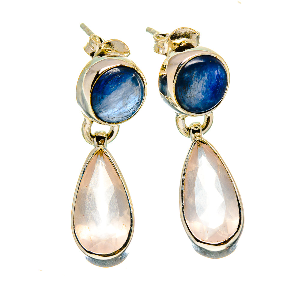 Rose Quartz Earrings handcrafted by Ana Silver Co - EARR415974