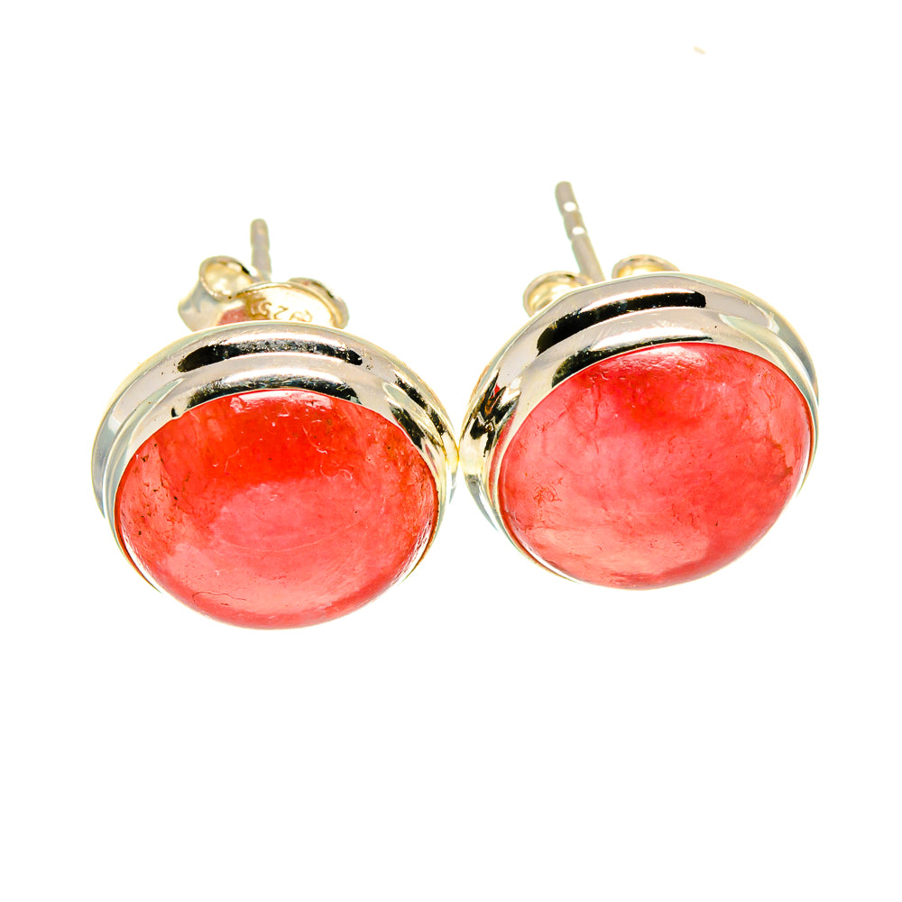 Rhodochrosite Earrings handcrafted by Ana Silver Co - EARR415975