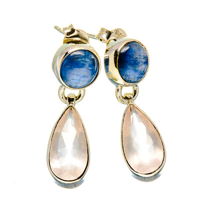 Rose Quartz Earrings handcrafted by Ana Silver Co - EARR415977