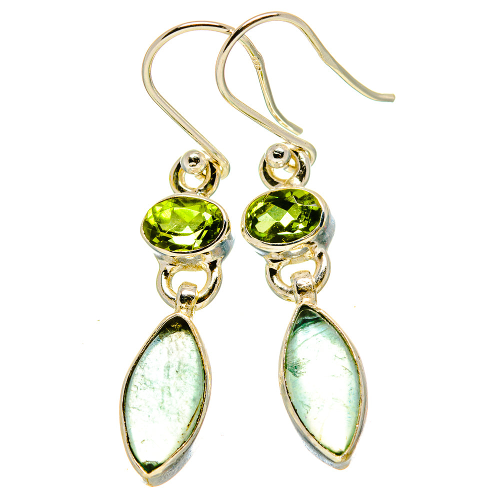 Prehnite Earrings handcrafted by Ana Silver Co - EARR415988