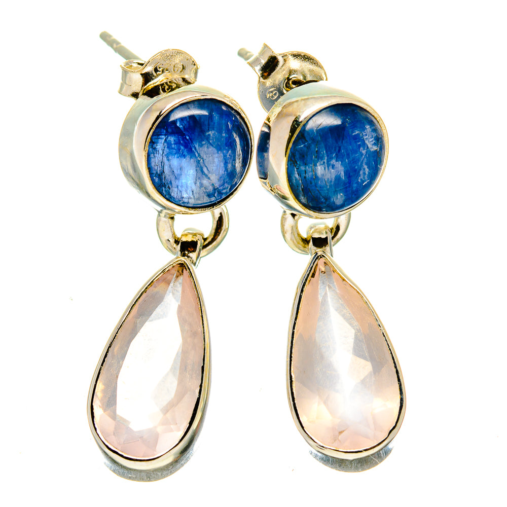 Rose Quartz Earrings handcrafted by Ana Silver Co - EARR415993