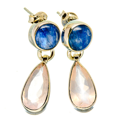 Rose Quartz Earrings handcrafted by Ana Silver Co - EARR415993