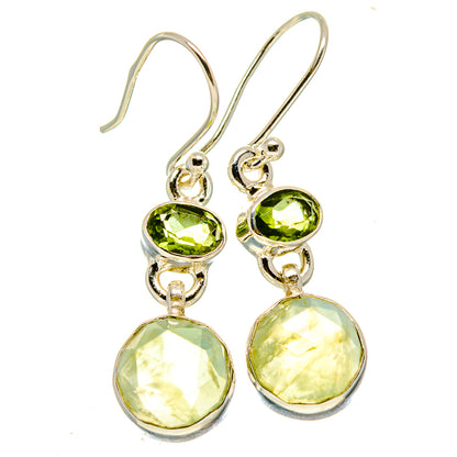 Prehnite Earrings handcrafted by Ana Silver Co - EARR415994