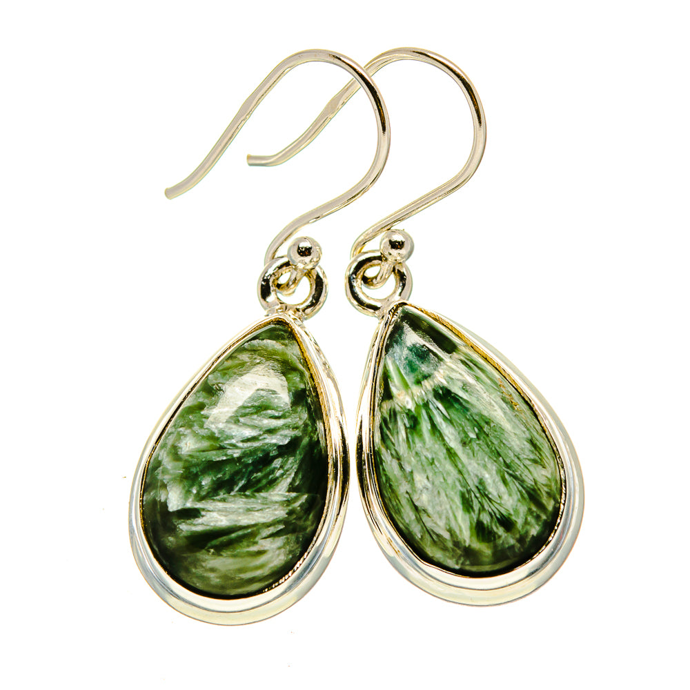 Seraphinite Earrings handcrafted by Ana Silver Co - EARR416001
