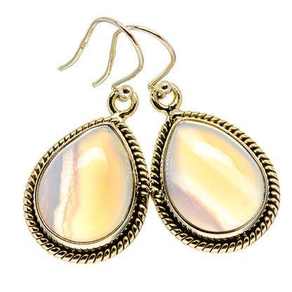 Rainbow Moonstone Earrings handcrafted by Ana Silver Co - EARR416004