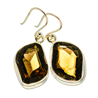 Smoky Quartz Earrings handcrafted by Ana Silver Co - EARR416006