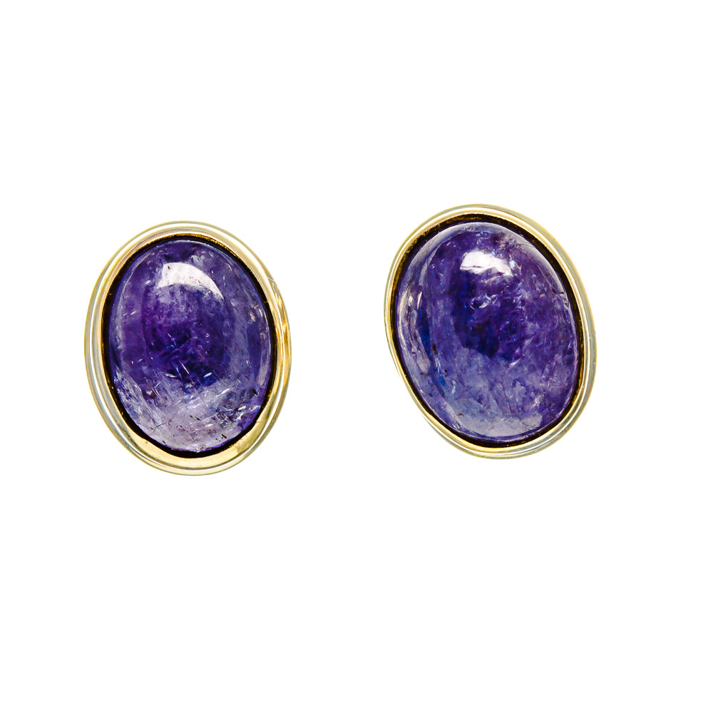 Tanzanite Earrings handcrafted by Ana Silver Co - EARR416040