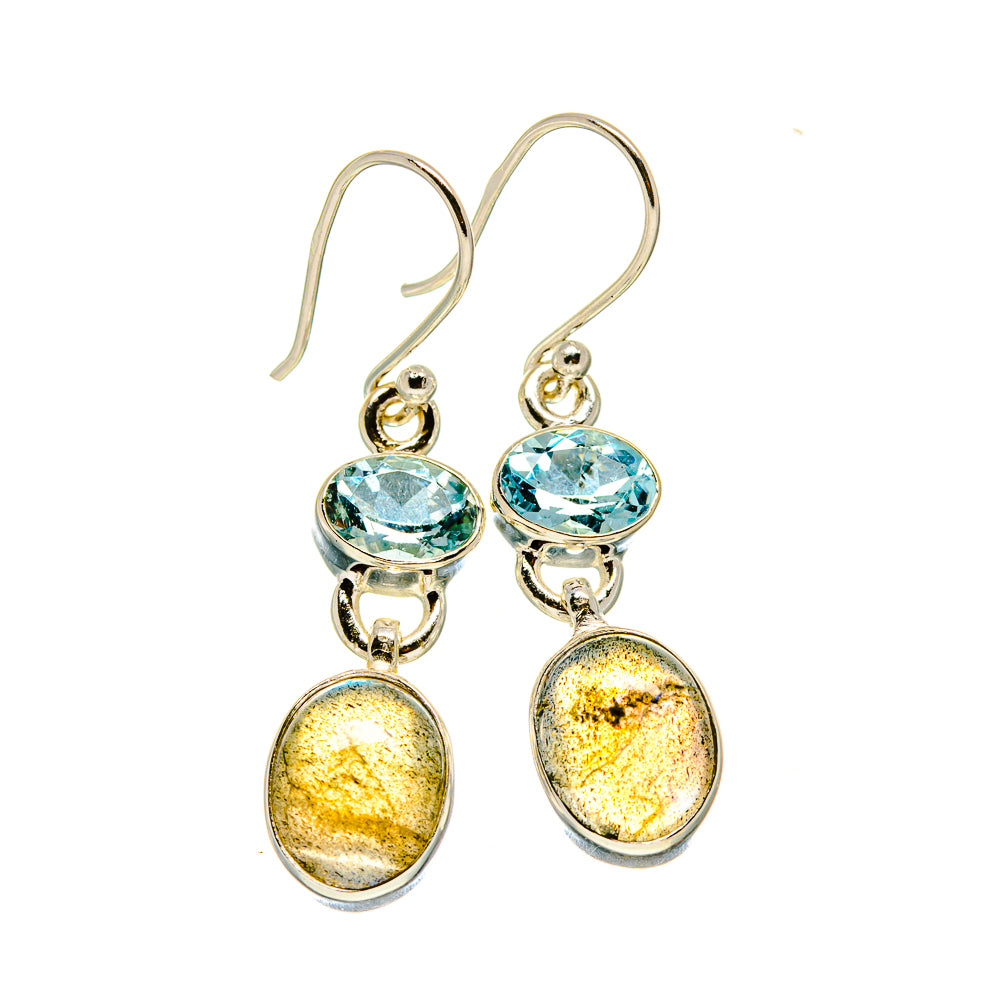 Labradorite Earrings handcrafted by Ana Silver Co - EARR416042