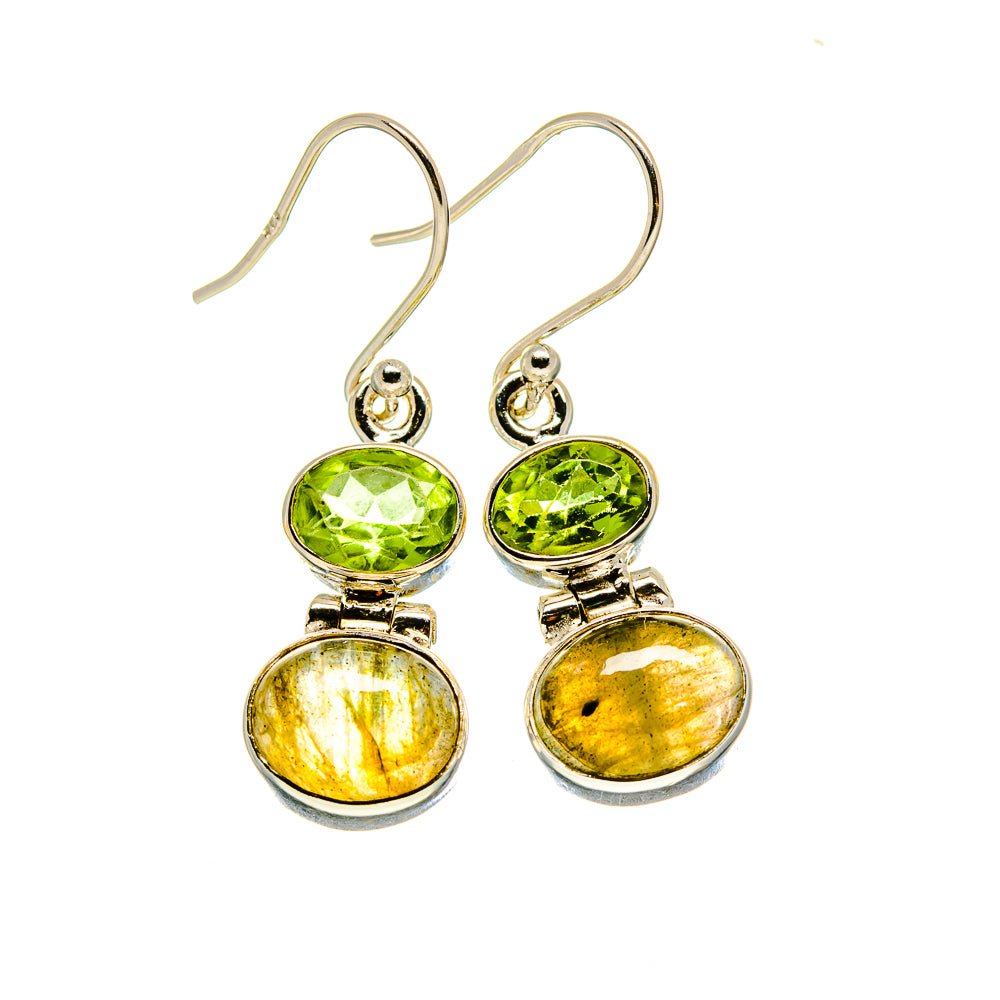 Labradorite Earrings handcrafted by Ana Silver Co - EARR416045