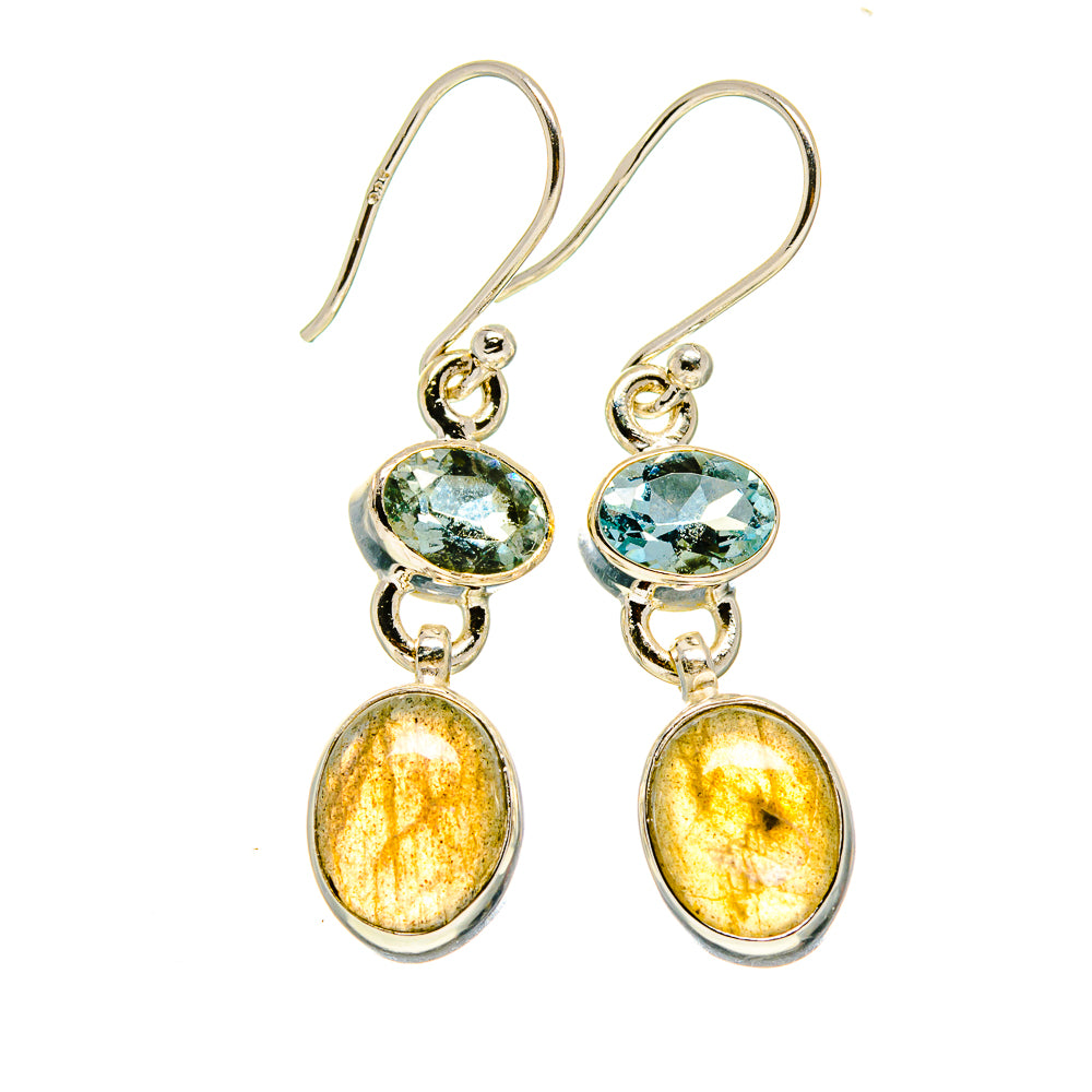 Labradorite Earrings handcrafted by Ana Silver Co - EARR416066