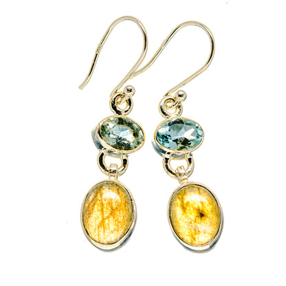 Labradorite Earrings handcrafted by Ana Silver Co - EARR416066