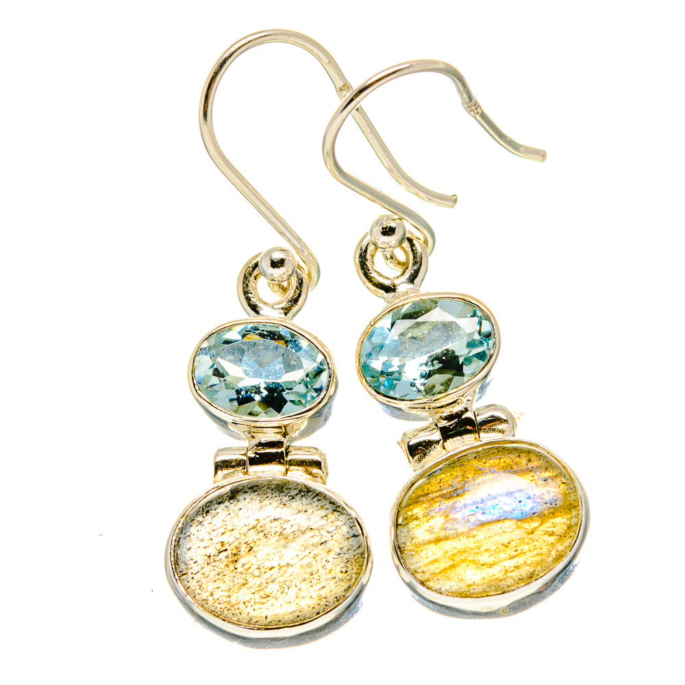 Labradorite Earrings handcrafted by Ana Silver Co - EARR416071