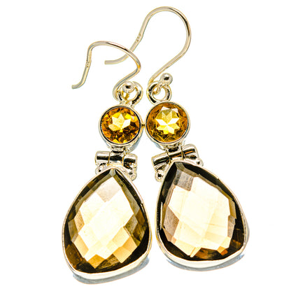 Smoky Quartz Earrings handcrafted by Ana Silver Co - EARR416081