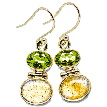 Labradorite Earrings handcrafted by Ana Silver Co - EARR416082