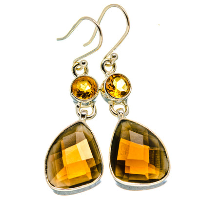 Smoky Quartz Earrings handcrafted by Ana Silver Co - EARR416086